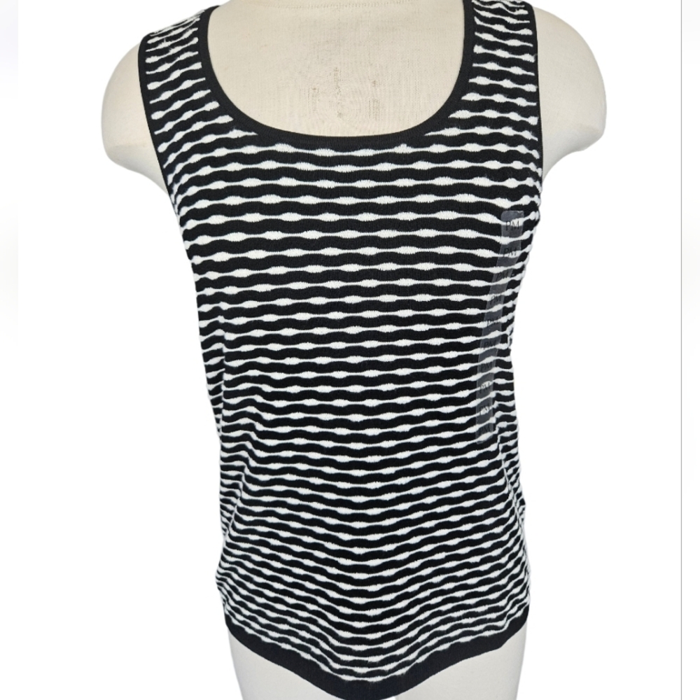 NWT Jones New York Knit Micro Pattern Tank
